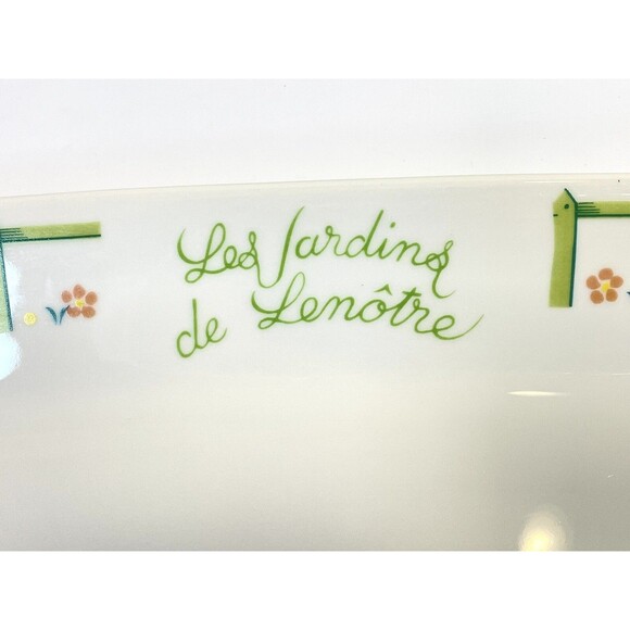 Philippe Deshoulieres Large Serving Platter Lourioux France Porcelain Garden Wow - Picture 3 of 11